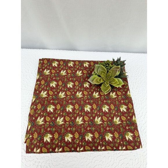 100% Cotton Red Green Paisley COUNTRY CURTAINS Brand shower Curtain NWOT - Picture 1 of 4